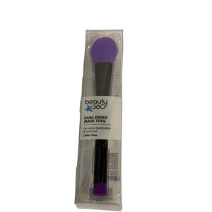NEW Beauty 360 Dual Ended Face Mask Tool Latex Free Brush Applicator and Removal